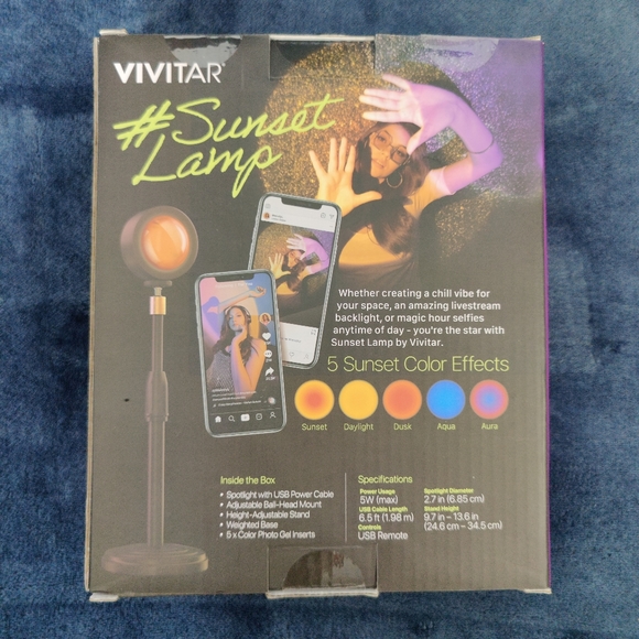 VIVITAR 2021 Sunset Lamp - Picture 3 of 8